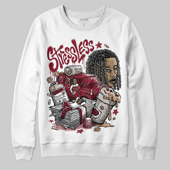 Adidas SAMBA OG ‘Collegiate Burgundy’ DopeSkill Sweatshirt Stressless Graphic Streetwear - WHite 