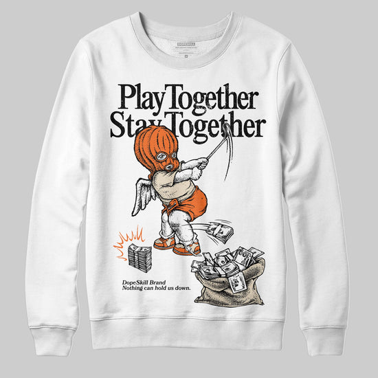 Jordan 3 “Starfish” DopeSkill Sweatshirt Play together, Stay together Graphic Streetwear - White 
