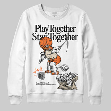 Jordan 3 “Starfish” DopeSkill Sweatshirt Play together, Stay together Graphic Streetwear - White 
