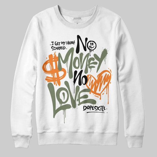 Jordan 4 Retro OG SP Undefeated (2025) DopeSkill Sweatshirt No Money No Love Typo Graphic Streetwear - White