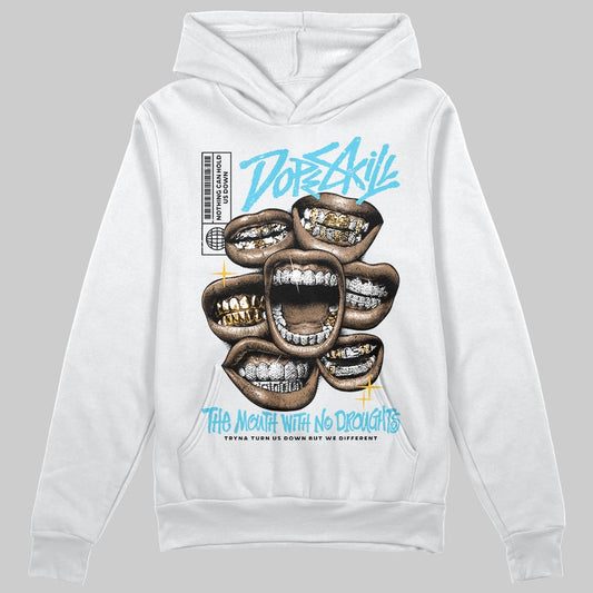 Jordan 11 Retro Gamma Blue (2025) DopeSkill Hoodie Sweatshirt The Mouth With No Droughts Graphic Streetwear - White