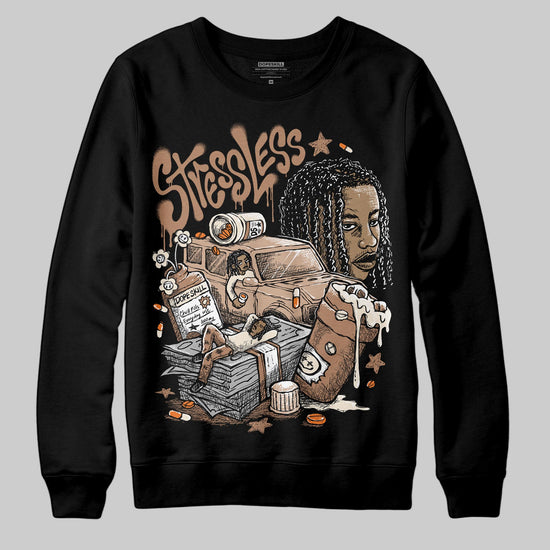 Jordan 4 Retro Cozy Girl DopeSkill Sweatshirt Stressless Graphic Streetwear - black