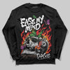 Black and White Sneakers DopeSkill Long Sleeve T-Shirt Ease My Mind Graphic Streetwear - Black