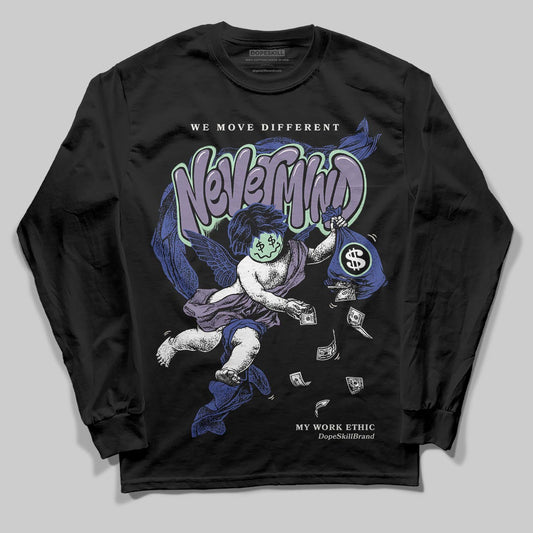 Jordan 1 Retro Low OG Zion Williamson Voodoo Alternate DopeSkill Long Sleeve T-Shirt Nevermind Graphic Streetwear - Black