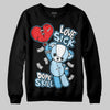 Jordan 11 Retro Legend Blue DopeSkill Sweatshirt Love Sick Graphic Streetwear - Black