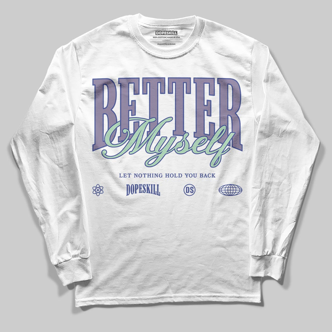 Jordan 1 Retro Low OG Zion Williamson Voodoo Alternate DopeSkill Long Sleeve T-Shirt Better Myself Graphic Streetwear - White