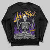 PURPLE Sneakers DopeSkill Long Sleeve T-Shirt Laid Back Graphic Streetwear - Black