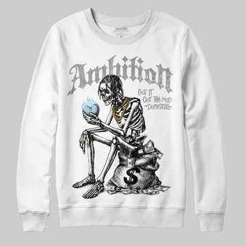 Jordan 5 Retro Wolf Grey (2026) DopeSkill Sweatshirt Ambition Graphic Streetwear - White