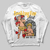 Jordan 12 "Phantom" DopeSkill Long Sleeve T-Shirt Looking For Love Graphic Streetwear - White