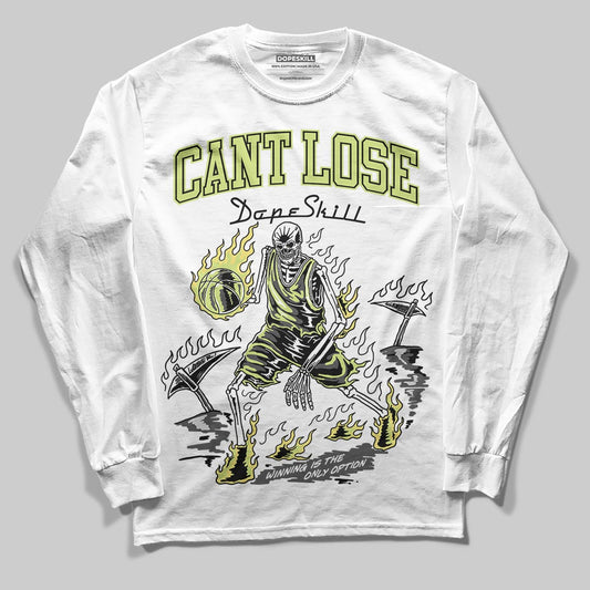 Jordan 4 GS “Light Lemon Twist” DopeSkill Long Sleeve T-Shirt Cant Lose Graphic Streetwear - White