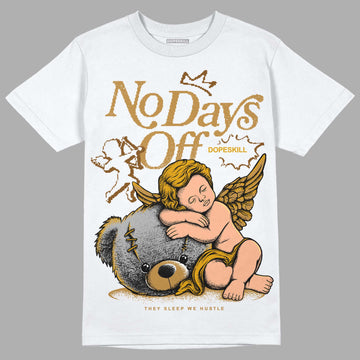 Jordan 13 Wheat 2023 DopeSkill T-Shirt New No Days Off Graphic Streetwear - White