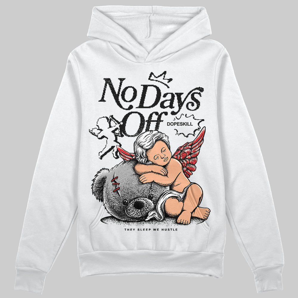 Jordan 3 OG “Black Cement” DopeSkill Hoodie Sweatshirt New No Days Off Graphic Streetwear - White