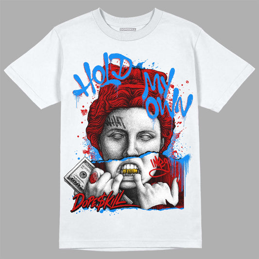 Jordan 1 Retro Low "Black Toe" DopeSkill T-Shirt Hold My Own Graphic Streetwear - White