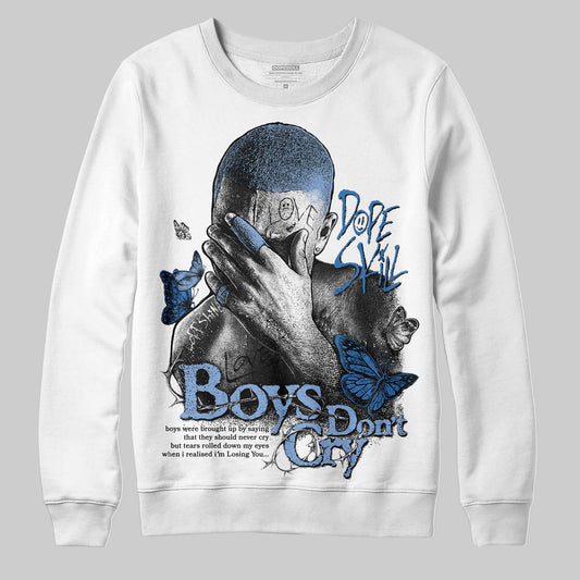 Jordan 4 WMNS 'Forget Me Not' DopeSkill Sweatshirt Boys Don't Cry Graphic Streetwear - White