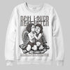 Jordan 4 Retro Cave Stone DopeSkill Sweatshirt Real Lover Graphic Streetwear - White