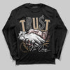 Nike Air Force 1 Low Canvas “Linen” DopeSkill Long Sleeve T-Shirt Trust No One Graphic Streetwear - Black