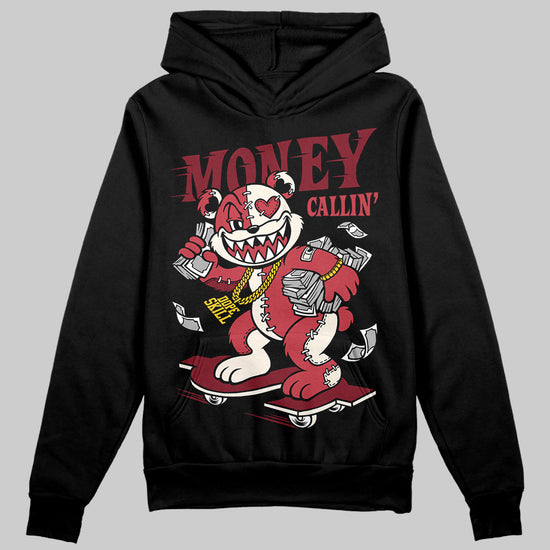 Jordan 4 “Sierra Red" DopeSkill Hoodie Sweatshirt Money Callin' Graphic Streetwear - Black
