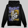 Jordan 4 Retro Lakers DopeSkill Hoodie Sweatshirt Pocket Change Graphic Streetwear - Black