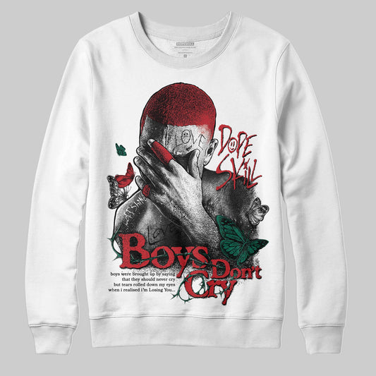 Jordan 3 Mexico 'El Vuelo' DopeSkill Sweatshirt Boys Don't Cry Graphic Streetwear - White 