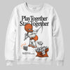 Jordan 1 Retro High OG Shattered Backboard (2025) DopeSkill Sweatshirt Play together, Stay together Graphic Streetwear - White