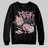 AMIRI White & Pink Stars Court Sneakers DopeSkill Sweatshirt Break Through Graphic Streetwear - Black