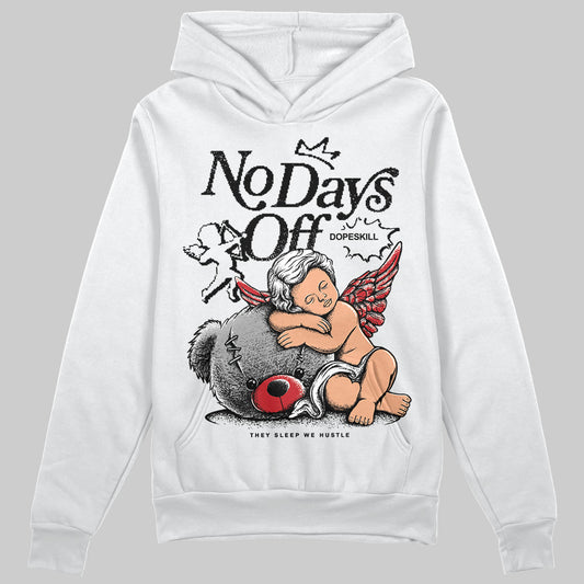 Jordan 11 “Bred Velvet” DopeSkill Hoodie Sweatshirt New No Days Off Graphic Streetwear - White