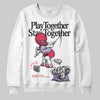 Jordan 5 Low “Peanut Butter Jelly” DopeSkill Sweatshirt Play together, Stay together Graphic Streetwear - White