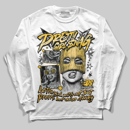 Jordan 12 "Phantom" DopeSkill Long Sleeve T-Shirt Pretty Girl Swag Graphic Streetwear - White