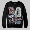Jordan 4 Retro Valentine's Day (2026) (GS) DopeSkill Sweatshirt Real Ones Move In Silence Graphic Streetwear - Black