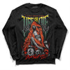 Dunk Low Team Dark Green Orange DopeSkill Long Sleeve T-Shirt Life or Die Graphic Streetwear - Black