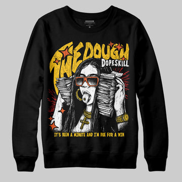 Yellow Sneakers DopeSkill Sweatshirt The Dough Graphic Streetwear - Black