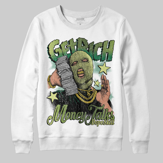 Foamposite Pro 'Pine Green' DopeSkill Sweatshirt Get Rich Graphic Streetwear - White