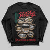 Jordan 3 Mexico 'El Vuelo' DopeSkill Long Sleeve T-Shirt The Mouth With No Droughts Graphic Streetwear - Black