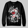 Jordan 11 “Bred Velvet” DopeSkill Sweatshirt Smile Through The Pain Graphic Streetwear - black