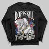 Jordan 11 Retro 285 Atlanta DopeSkill Long Sleeve T-Shirt Sorry I've Been Trappin Graphic Streetwear - black