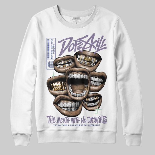 Jordan 1 Retro Low OG Zion Williamson Voodoo Alternate DopeSkill Sweatshirt The Mouth With No Droughts Graphic Streetwear - White