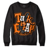 Orange, Black & White Sneakers DopeSkill Sweatshirt Talk Is Chip Graphic Streetwear - Black