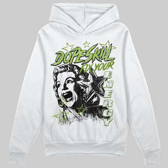 Green Sneakers DopeSkill Hoodie Fix Your Energy Graphic Streetwear - White