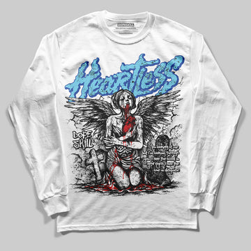 Dunk Low Argon DopeSkill Long Sleeve T-Shirt Heartless Graphic Streetwear - White