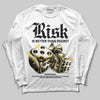 Yellow Sneakers DopeSkill Long Sleeve T-Shirt Risk Is Better Than Regret Graphic Streetwear - White