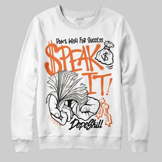 Jordan 1 Retro High OG Shattered Backboard (2025) DopeSkill Sweatshirt Speak It Graphic Streetwear - White