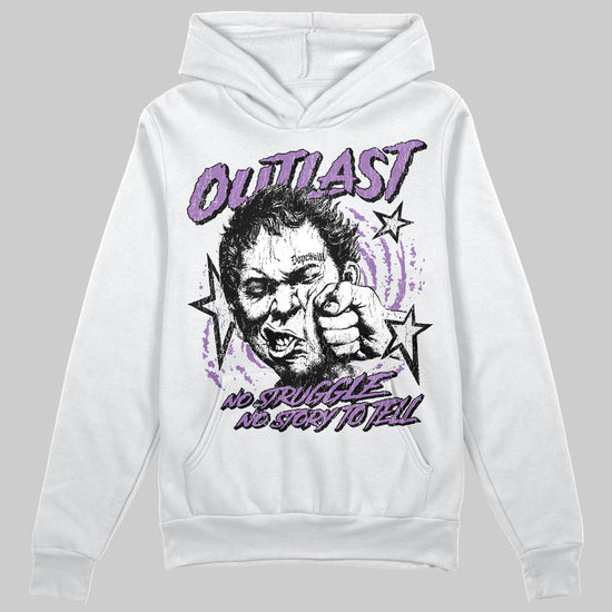 PURPLE Sneakers DopeSkill Hoodie Outlast Graphic Streetwear - White