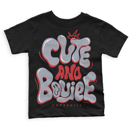 Jordan 4 “Bred Reimagined”  DopeSkill Toddler Kids T-shirt Cute and Boujee Graphic Streetwear - Black