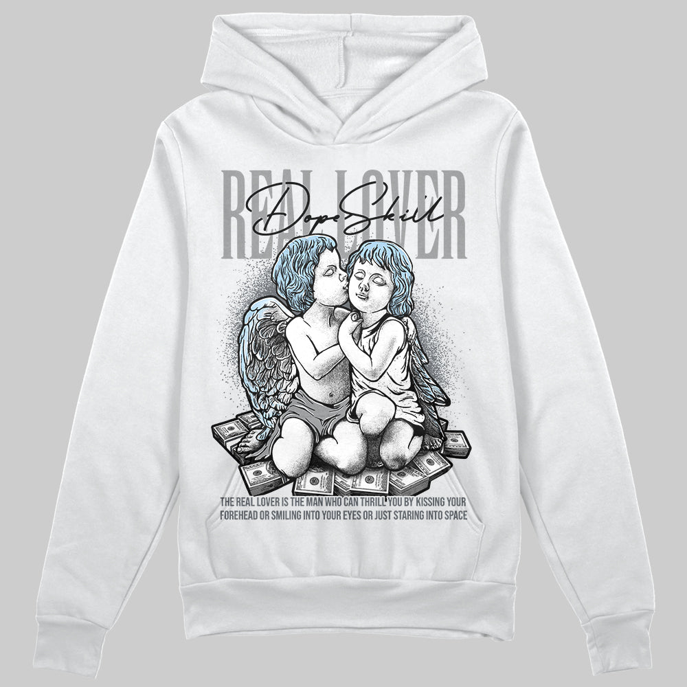 Jordan 5 Retro Wolf Grey (2026) DopeSkill Hoodie Sweatshirt Real Lover Graphic Streetwear - White