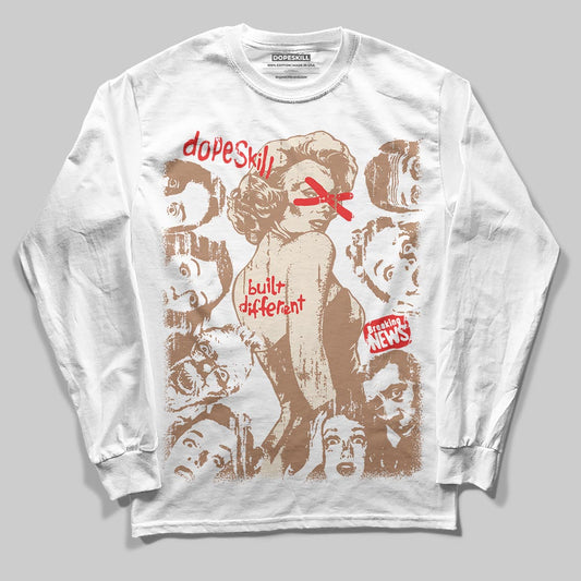 Jordan 4 Retro Cozy Girl DopeSkill Long Sleeve T-Shirt Built Different Graphic Streetwear - White