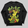 Neon Green Sneakers DopeSkill Long Sleeve T-Shirt Slow Life Graphic Streetwear  - Black