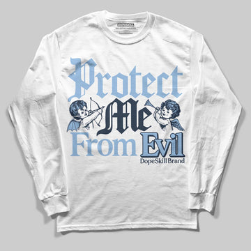 Asics Gel-Cumulus 16 Wash/Independence Blue DopeSkill Long Sleeve T-Shirt Protect Me From Evil Graphic Streetwear - White