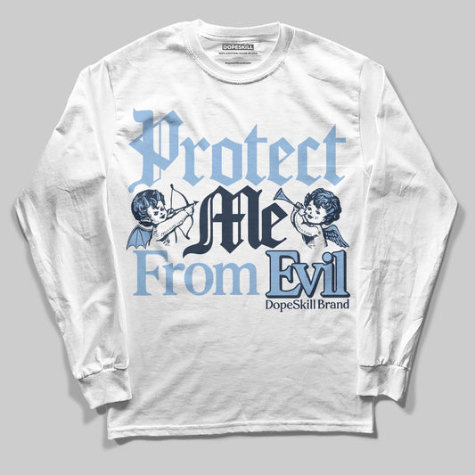 Asics Gel-Cumulus 16 Wash/Independence Blue DopeSkill Long Sleeve T-Shirt Protect Me From Evil Graphic Streetwear - White