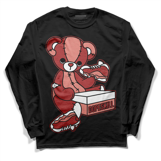 Jordan 13 “Dune Red” DopeSkill Long Sleeve T-Shirt Sneakerhead BEAR Graphic Streetwear - Black