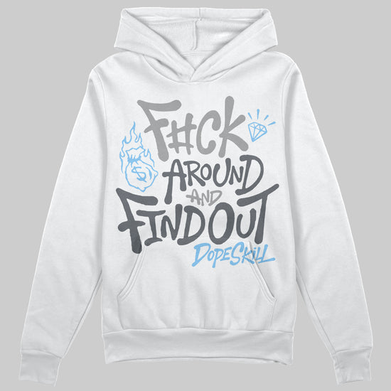 Jordan 5 Retro Wolf Grey (2026) DopeSkill Hoodie Sweatshirt F#ck Around And Find Out Graphic Streetwear - White